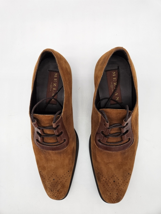 MEZLAN Brown Suede Detroit Derby Shoes Mens 6.5 M main image 13